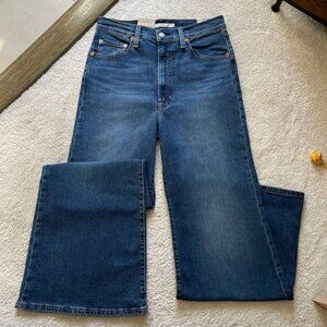 NWT Levi's Ribcage Bells High Rise Dark Wash Women's Jeans Size 30/32